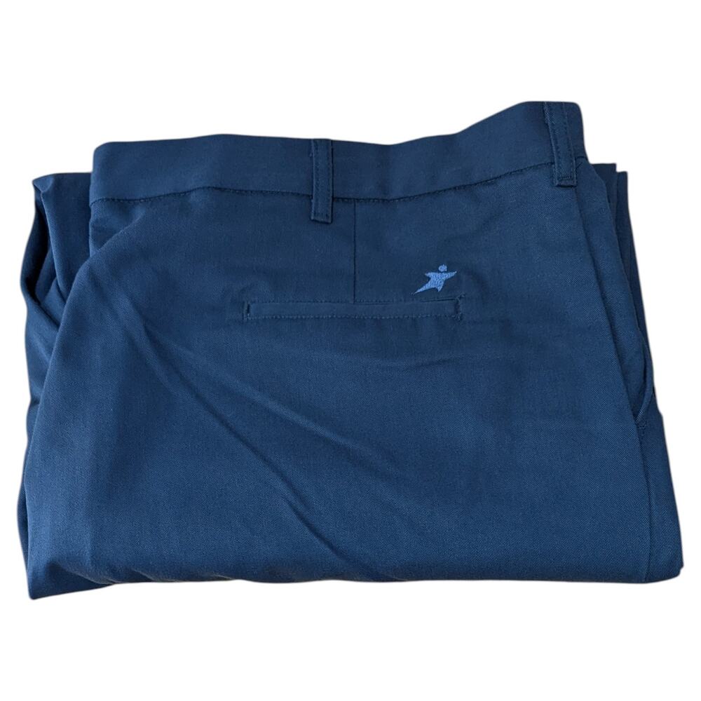 Blue Cargo Work Pants Mens size 50 50x30.5 with Pockets Aramark Navy
